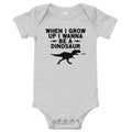 When I Grow Up I Wanna Be A Dinosaur Kid's Onesie