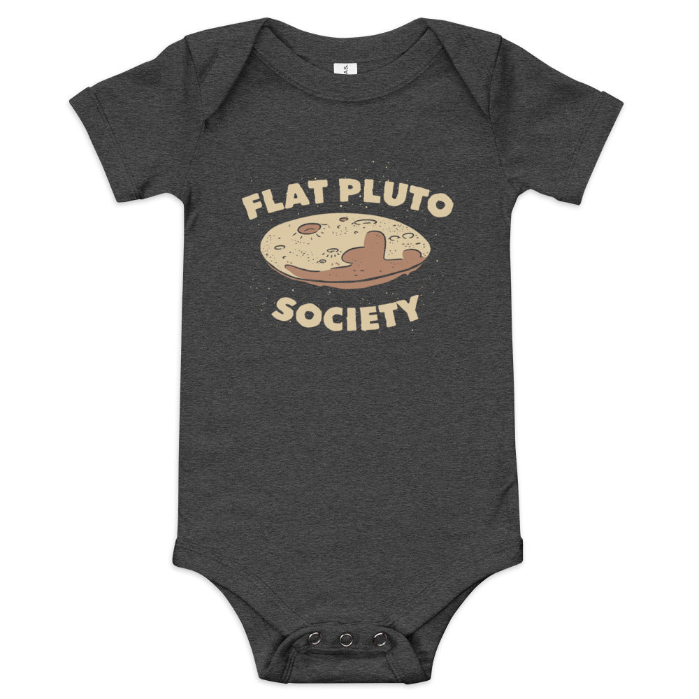 Flat Pluto Society Kid's Onesie