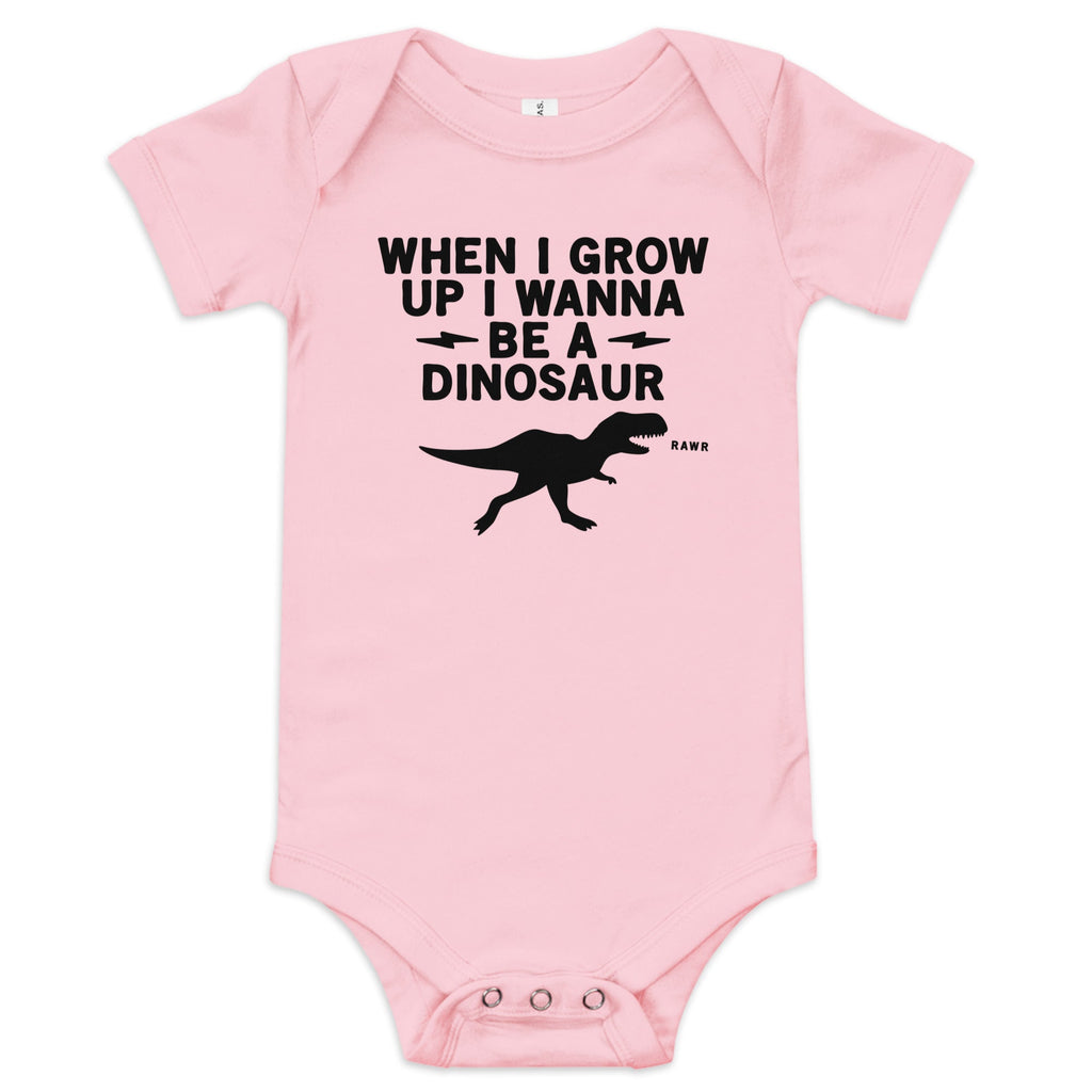 When I Grow Up I Wanna Be A Dinosaur Kid's Onesie