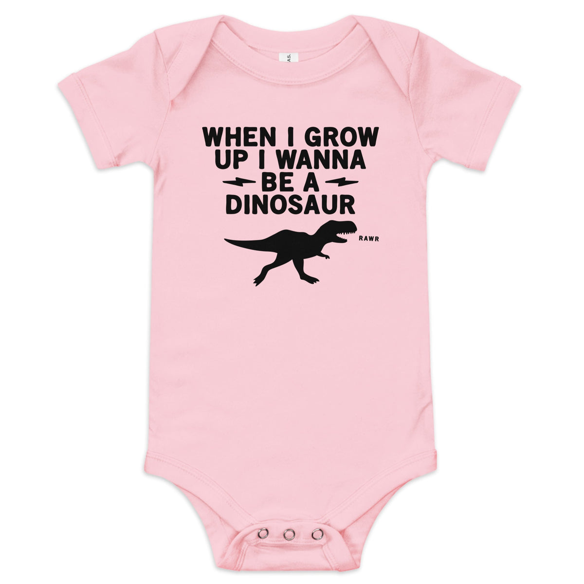 When I Grow Up I Wanna Be A Dinosaur Kid's Onesie