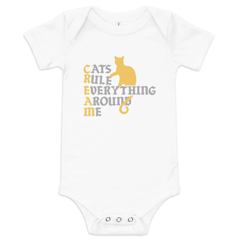 Cats Rule Everything Around Me Kid's Onesie