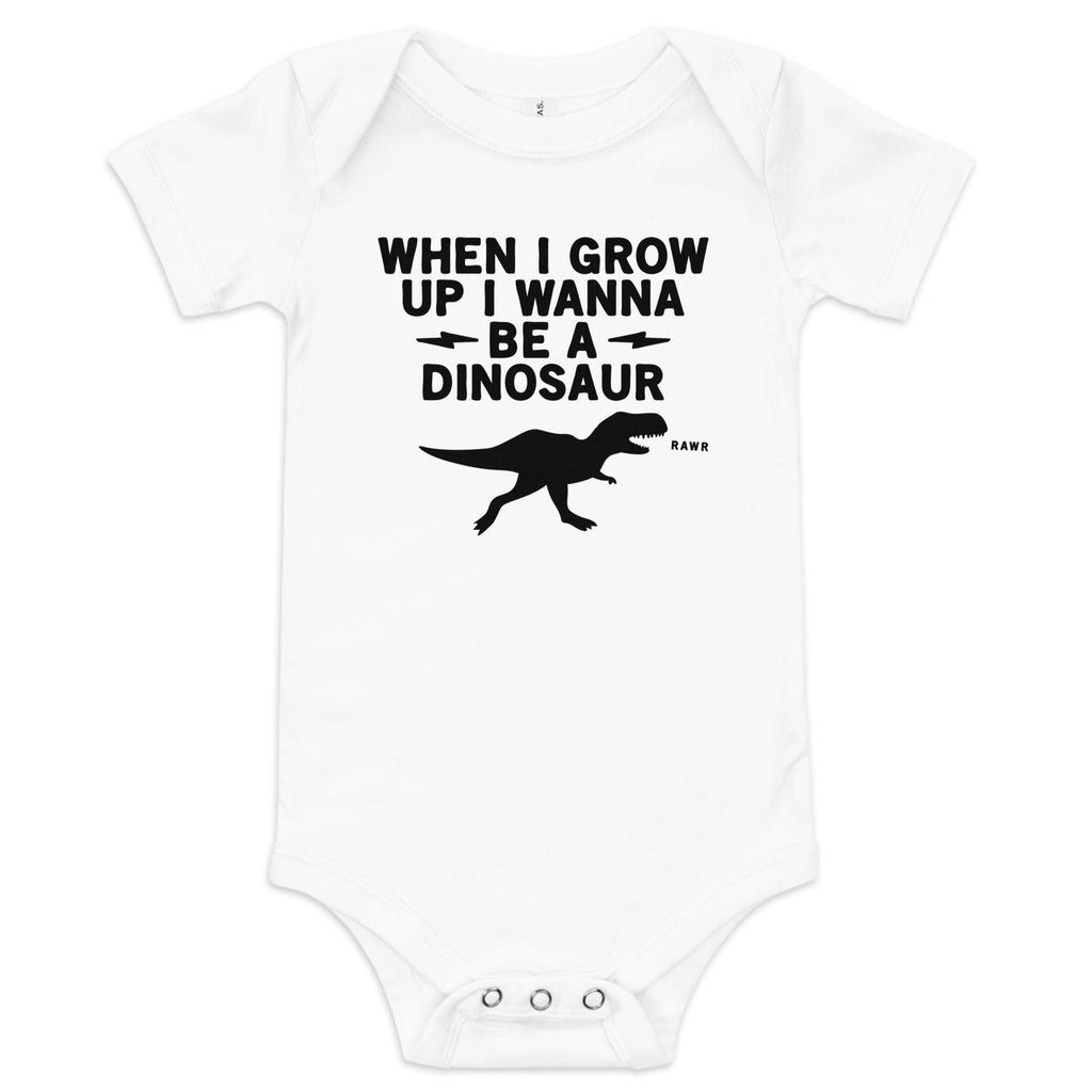 When I Grow Up I Wanna Be A Dinosaur Kid's Onesie