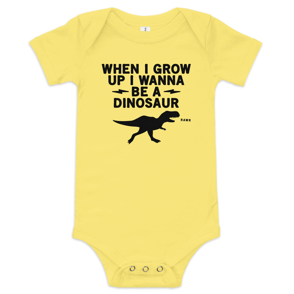 When I Grow Up I Wanna Be A Dinosaur Kid's Onesie