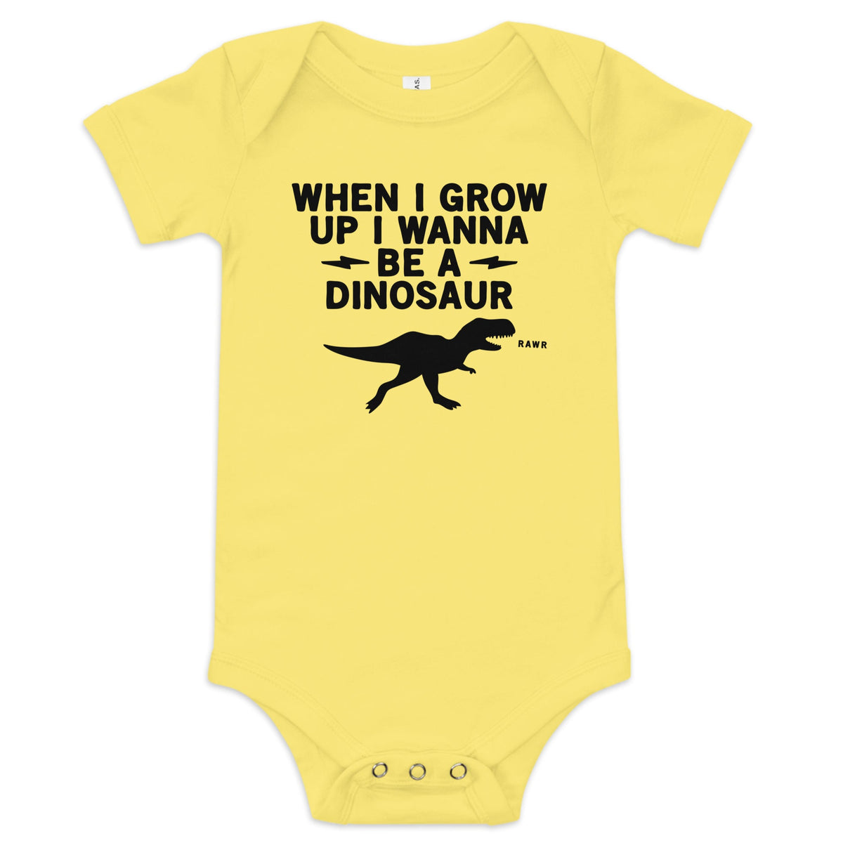 When I Grow Up I Wanna Be A Dinosaur Kid's Onesie