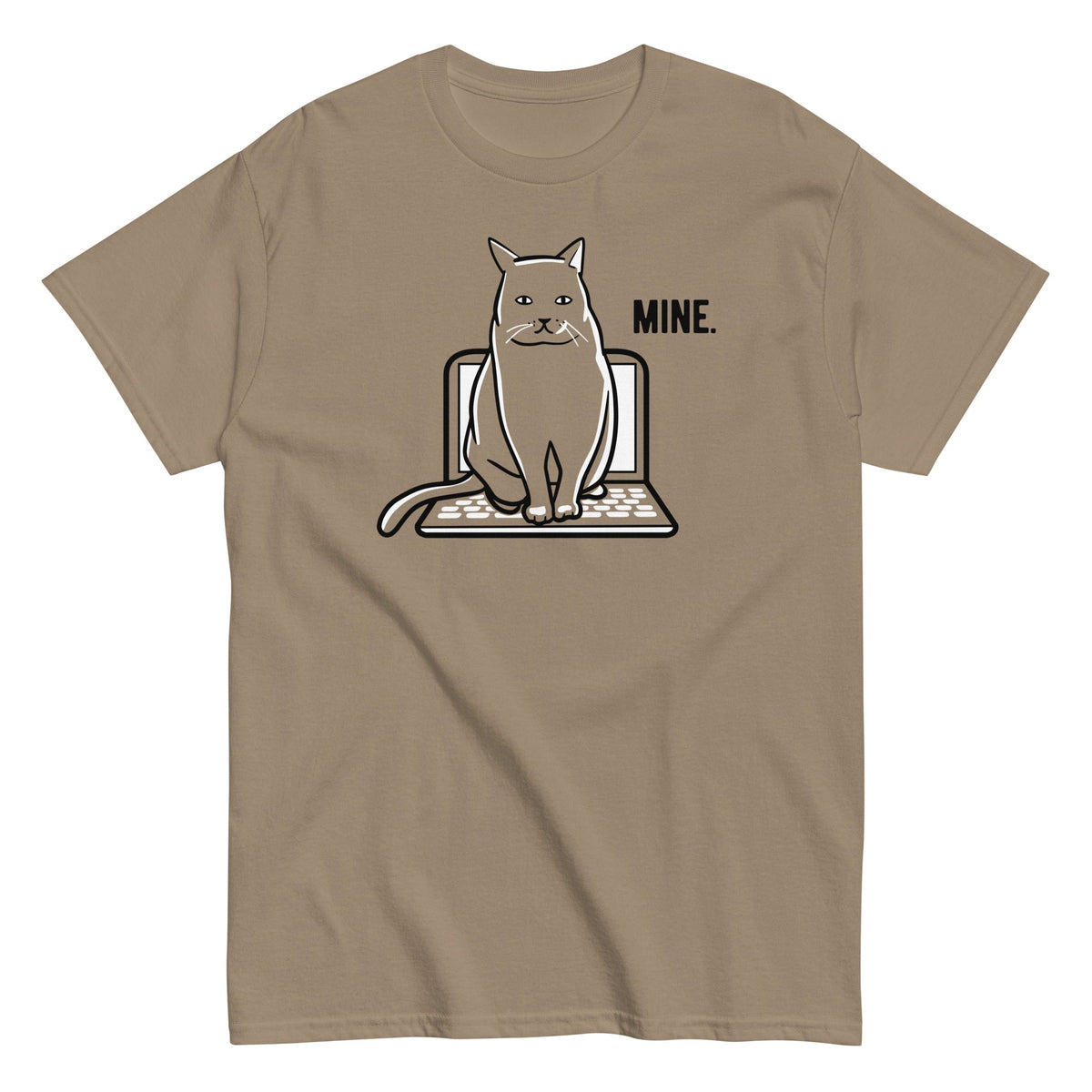 Mine Computer Cat Men's Classic Tee product image 2