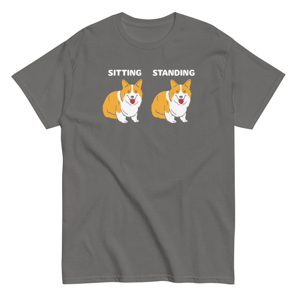 Corgi Sitting And Standing Men's Classic Tee product image 4