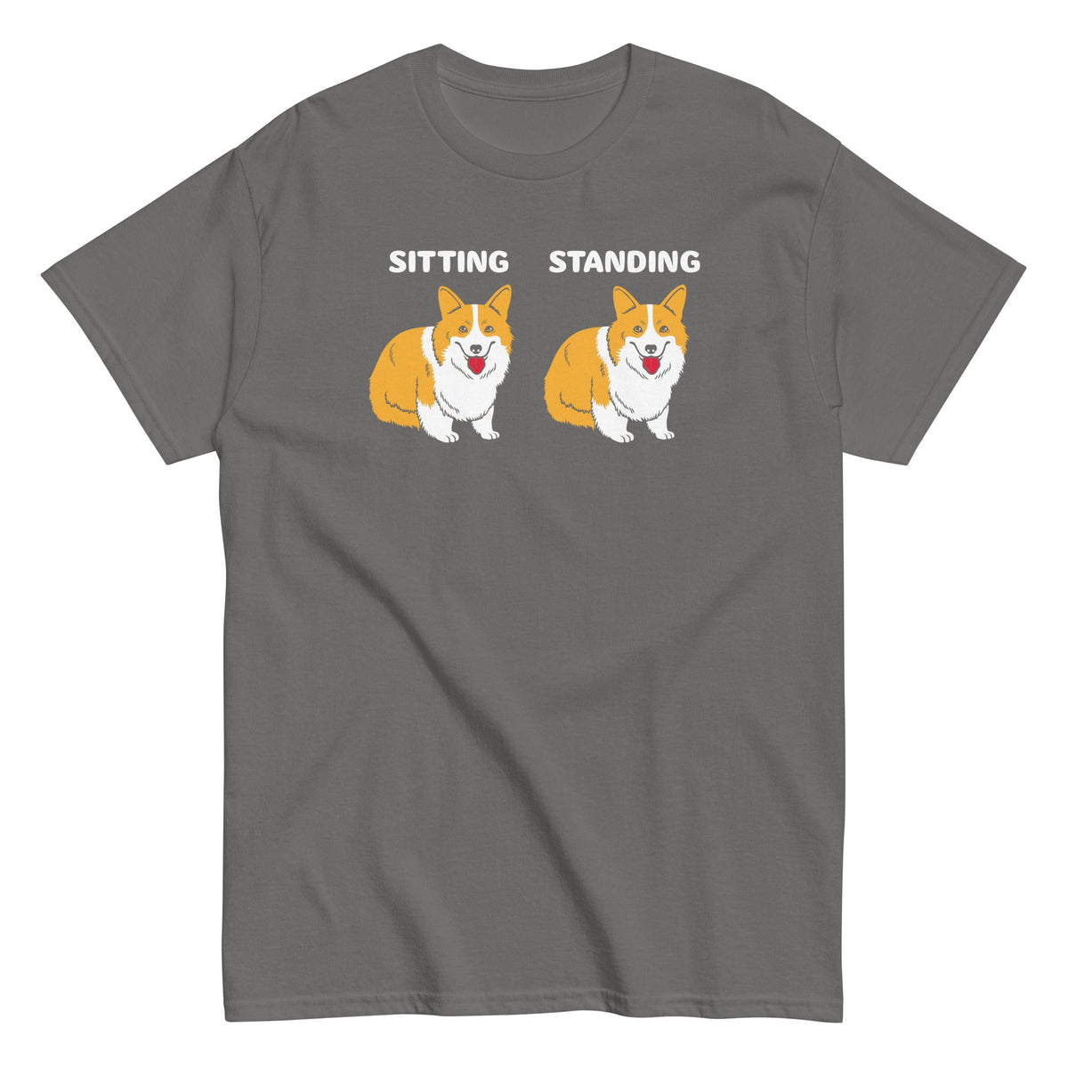 Corgi Sitting And Standing Men's Classic Tee product image 4