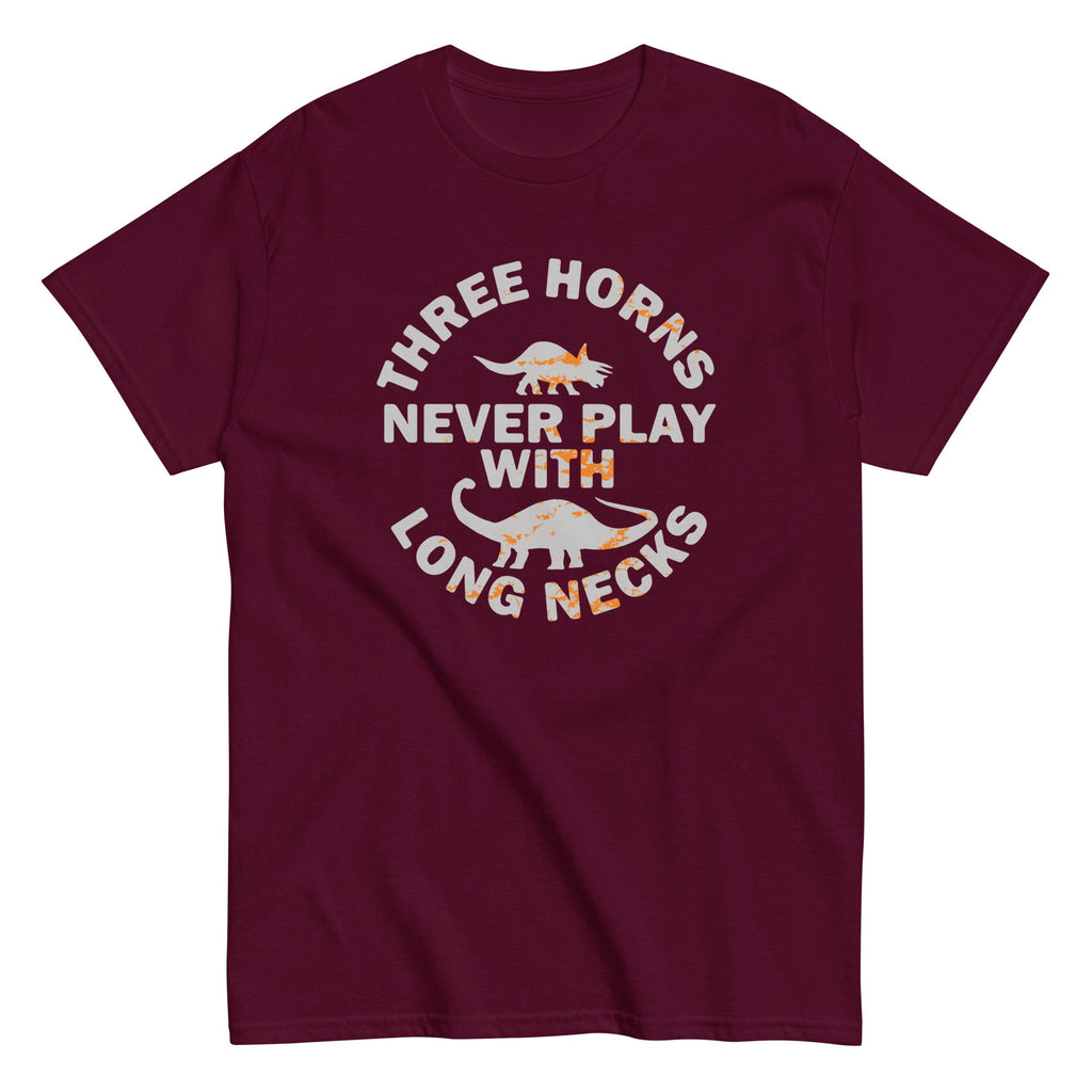 Three Horns Never Play With Long Necks Men's Classic Tee product image 3