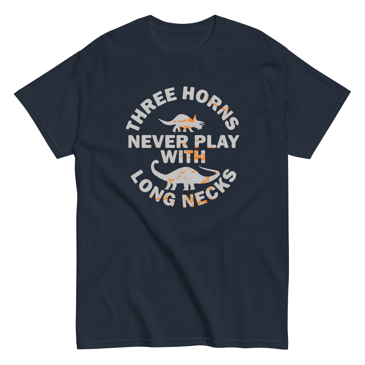Three Horns Never Play With Long Necks Men's Classic Tee product image 4