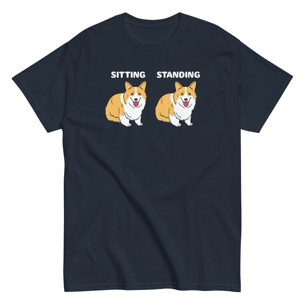 Corgi Sitting And Standing Men's Classic Tee product image 1