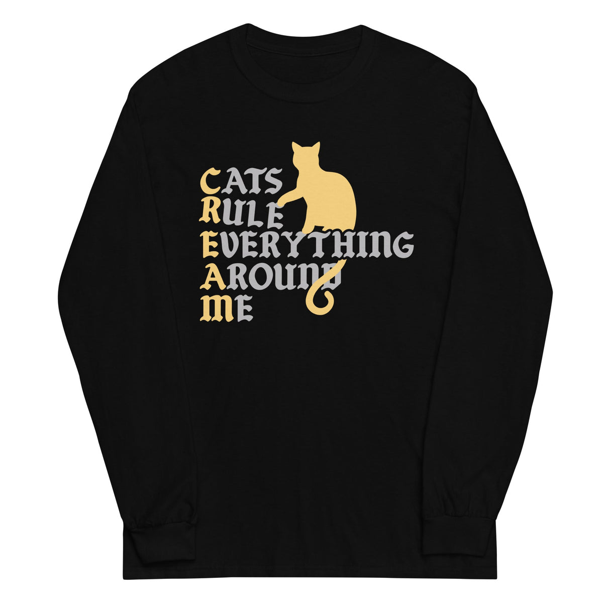 Cats Rule Everything Around Me Unisex Long Sleeve Tee product image 1