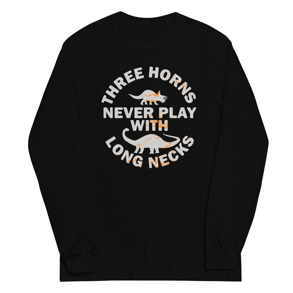 Three Horns Never Play With Long Necks Unisex Sleeve Tee product image 1