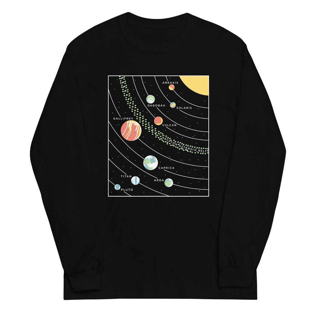 9 Planets Unisex Long Sleeve Tee product image 2