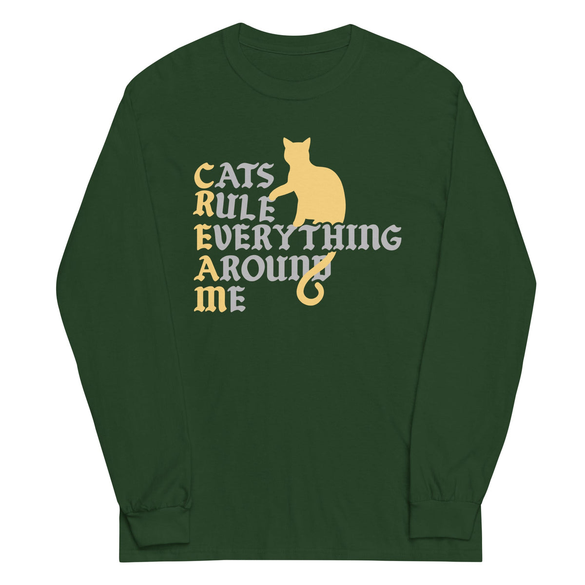 Cats Rule Everything Around Me Unisex Long Sleeve Tee product image 4