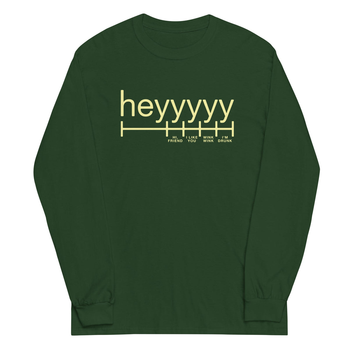 Heyyyyy Unisex Long Sleeve Tee product image 4