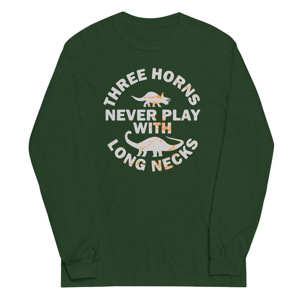 Three Horns Never Play With Long Necks Unisex Sleeve Tee product image 4