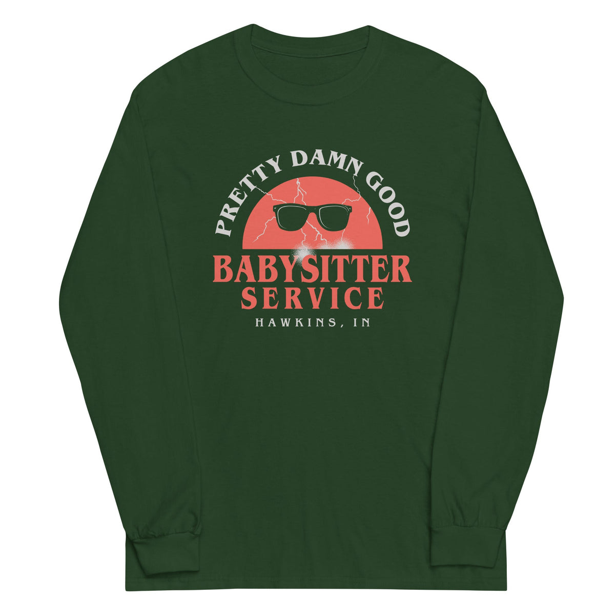 Pretty Damn Good Babysitter Service Unisex Long Sleeve Tee product image 3
