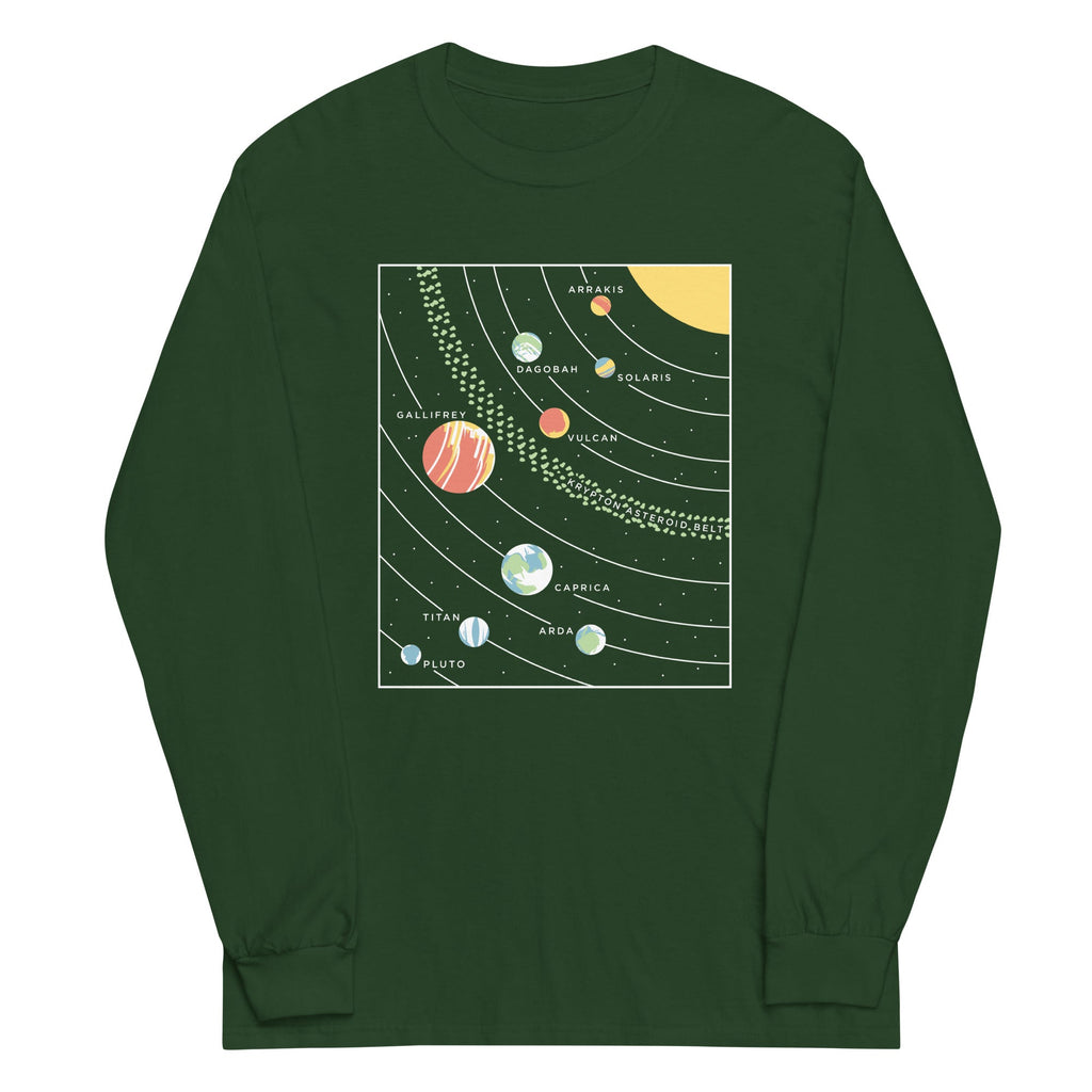 9 Planets Unisex Long Sleeve Tee product image 4