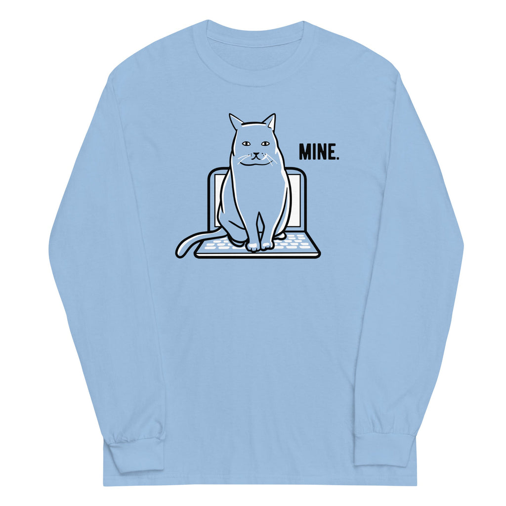 Mine Computer Cat Unisex Long Sleeve Tee product image 2