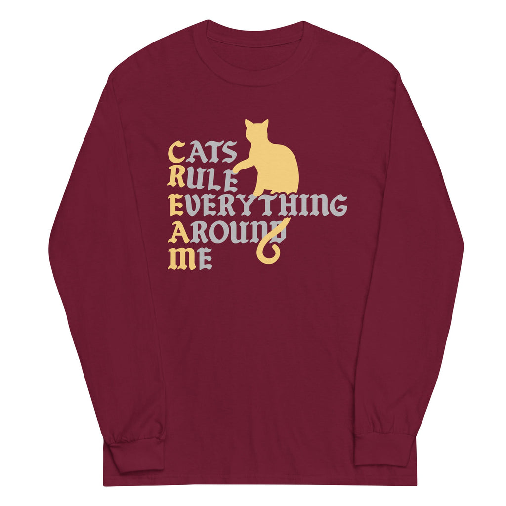 Cats Rule Everything Around Me Unisex Long Sleeve Tee product image 3