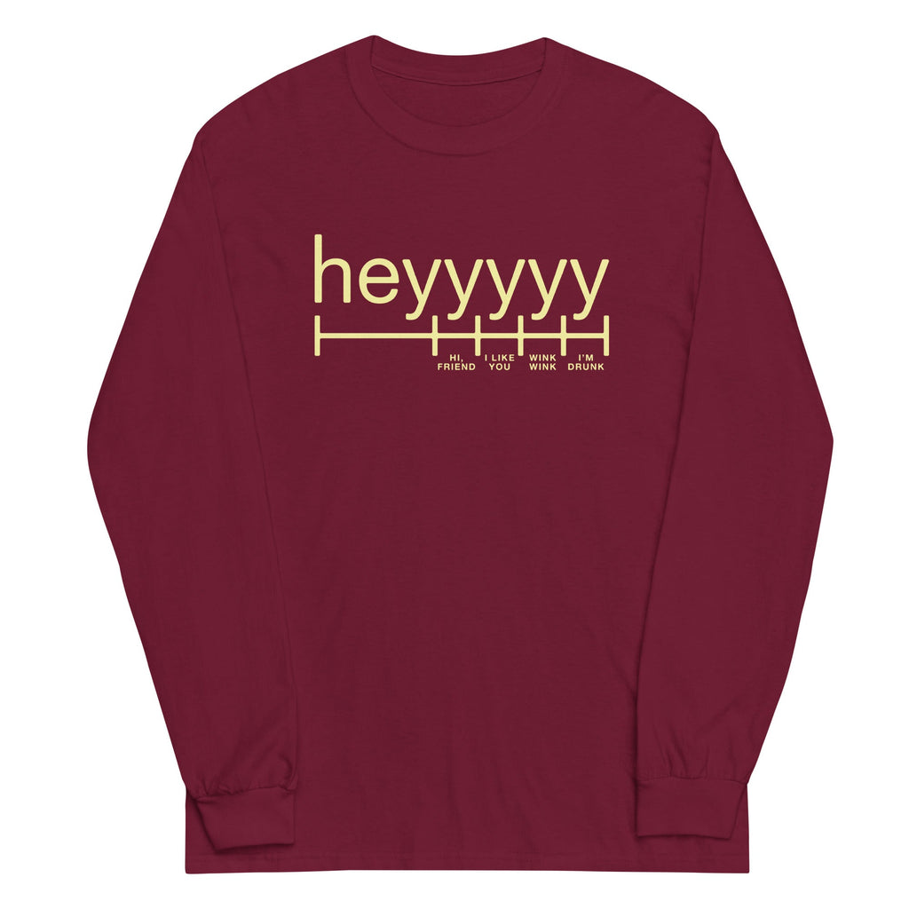Heyyyyy Unisex Long Sleeve Tee product image 3