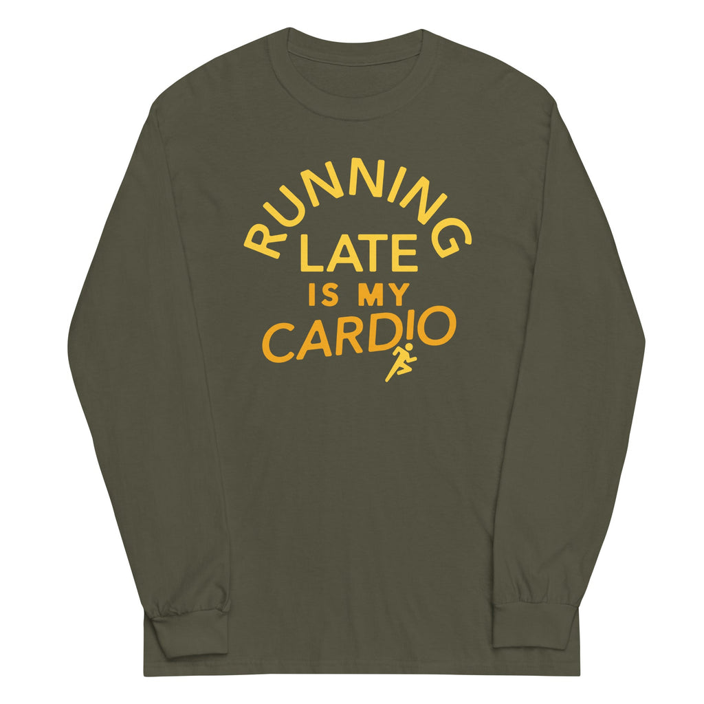 Running Late Is My Cardio Unisex Long Sleeve Tee product image 5