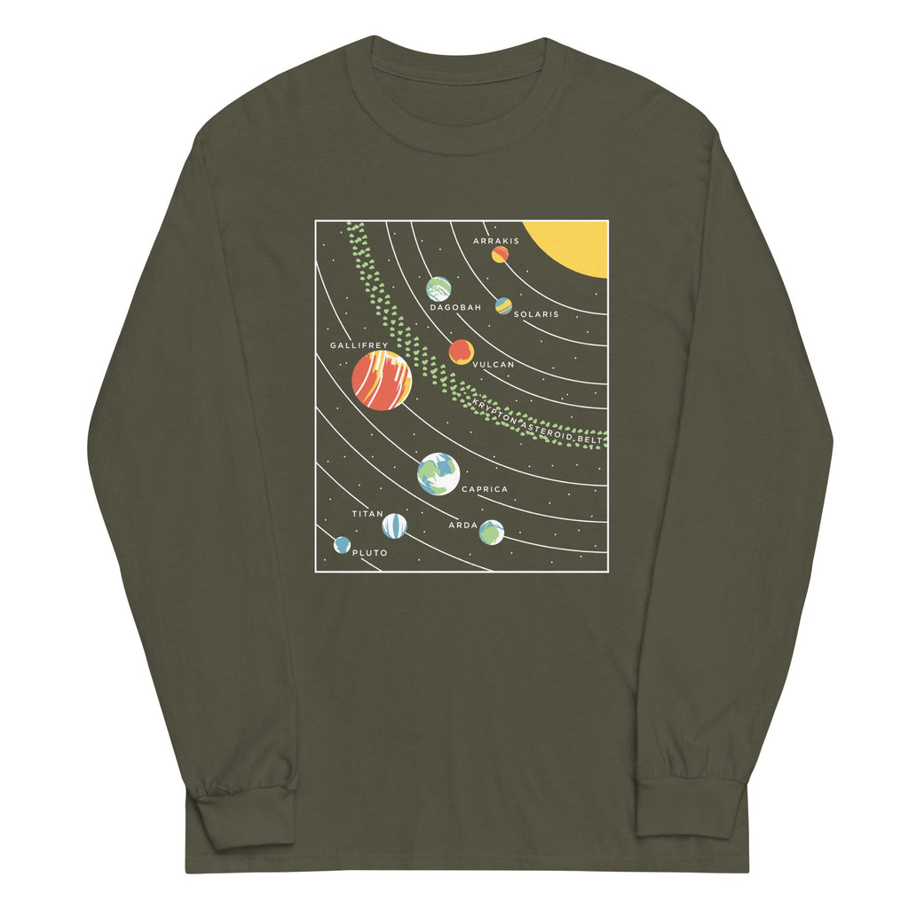 9 Planets Unisex Long Sleeve Tee product image 5