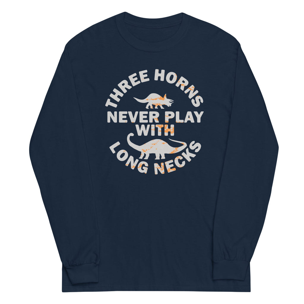 Three Horns Never Play With Long Necks Unisex Sleeve Tee product image 2