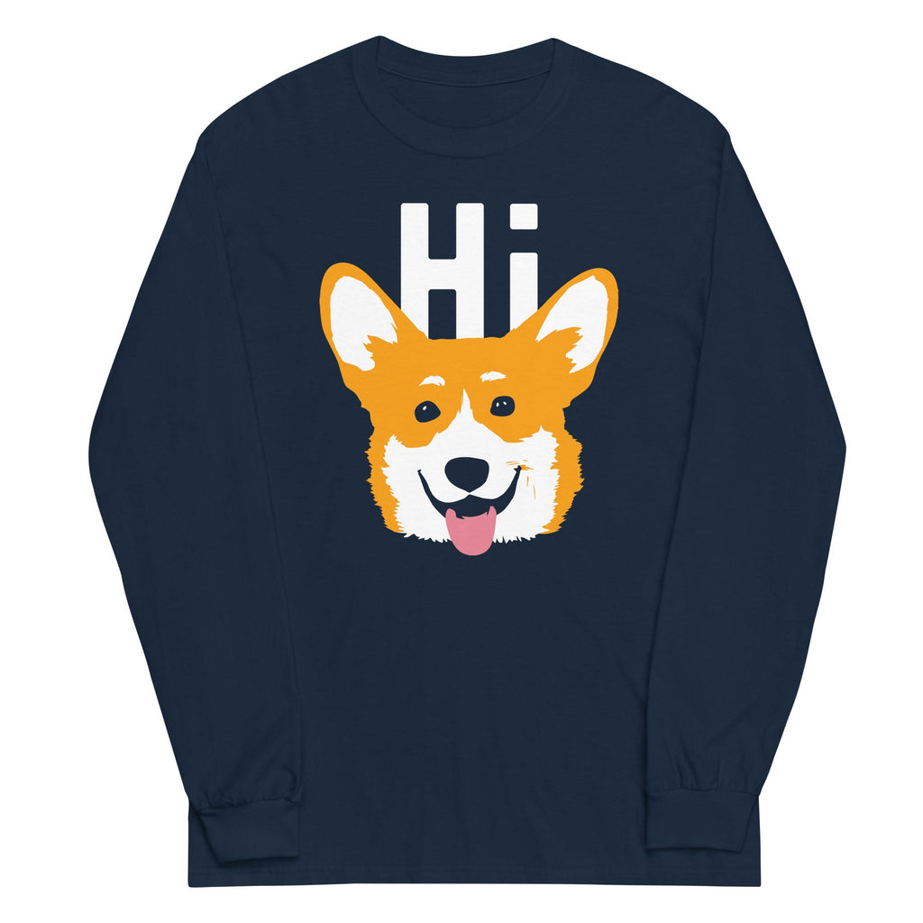 Hi Corgi Unisex Long Sleeve Tee product image 1