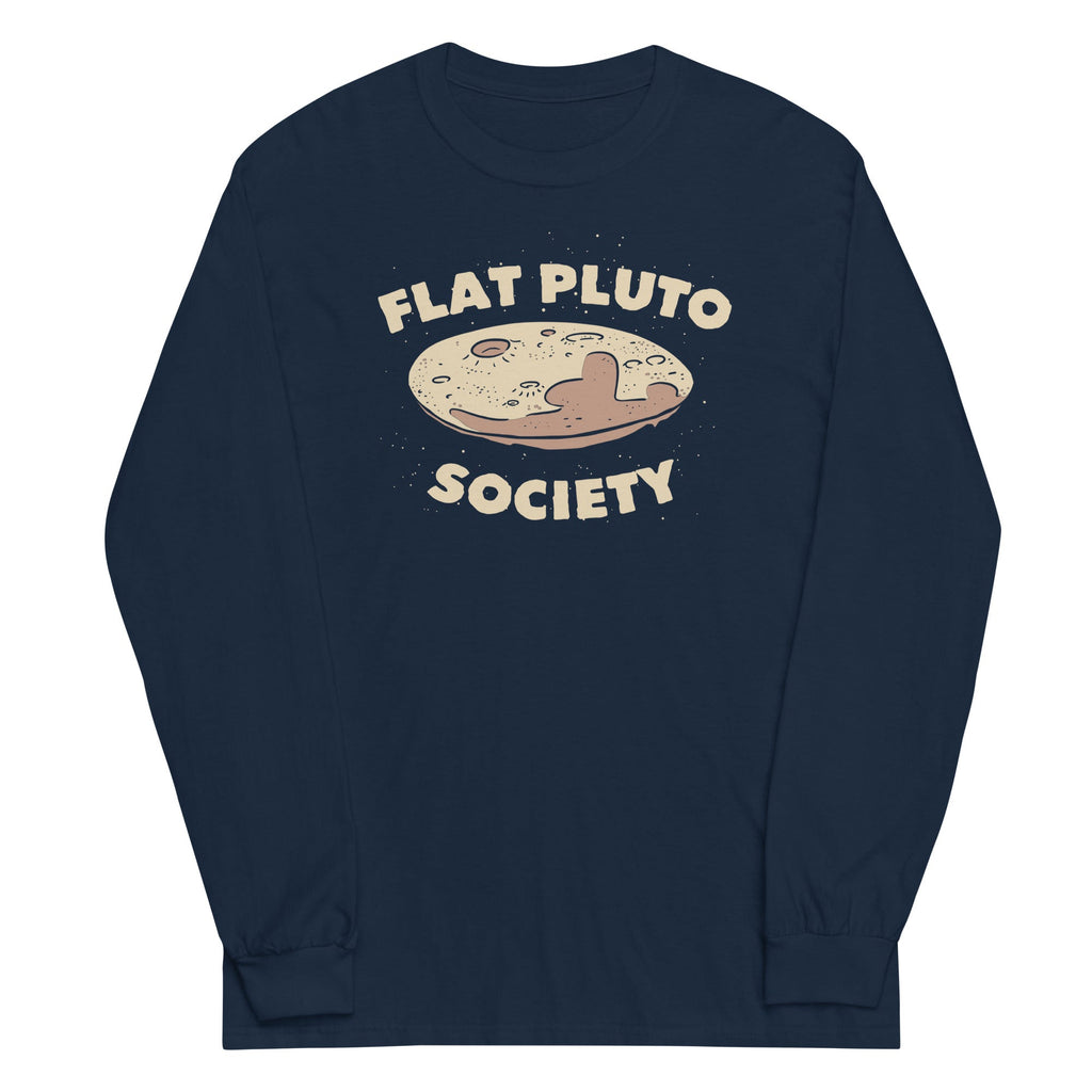 Flat Pluto Society Unisex Long Sleeve Tee product image 2