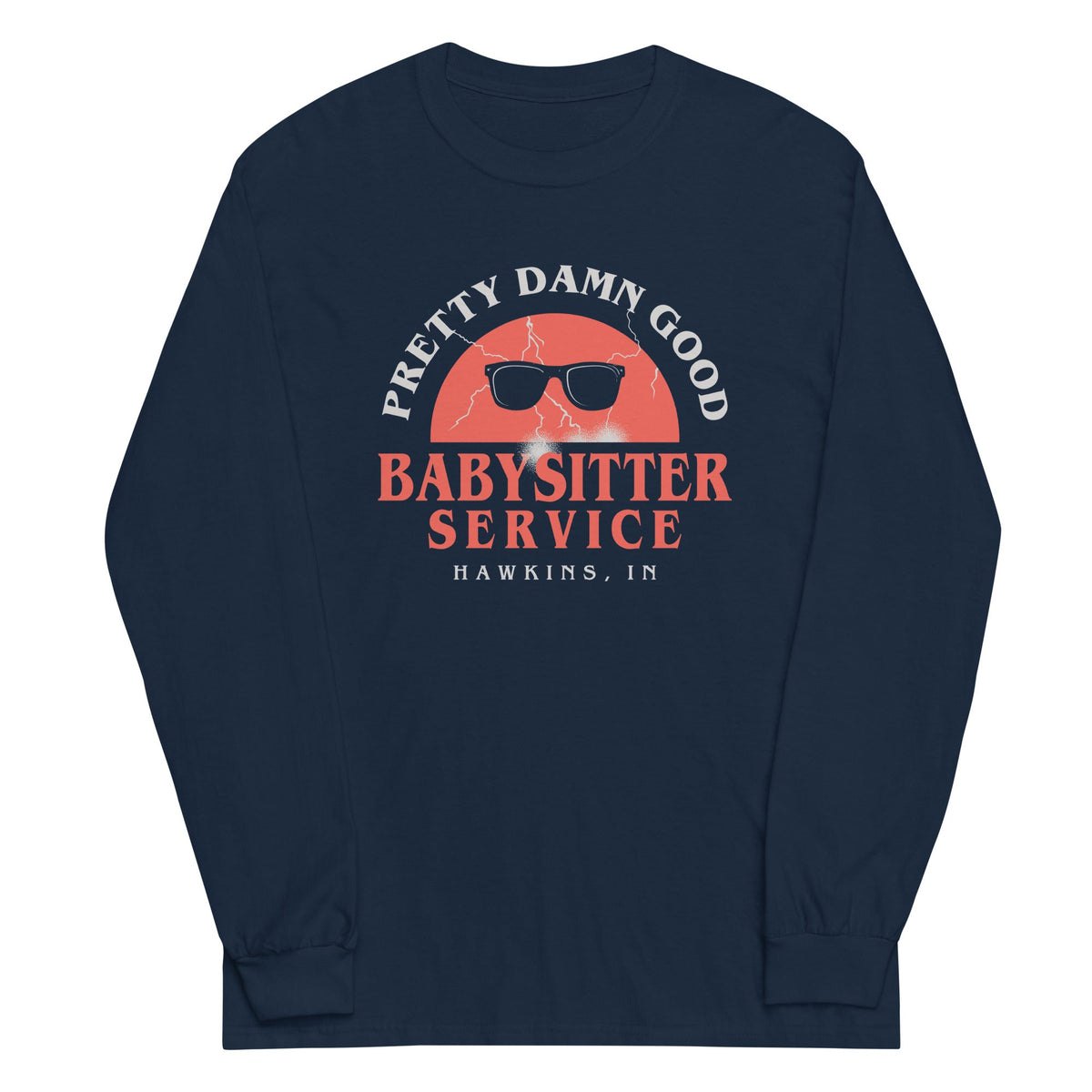 Pretty Damn Good Babysitter Service Unisex Long Sleeve Tee product image 2