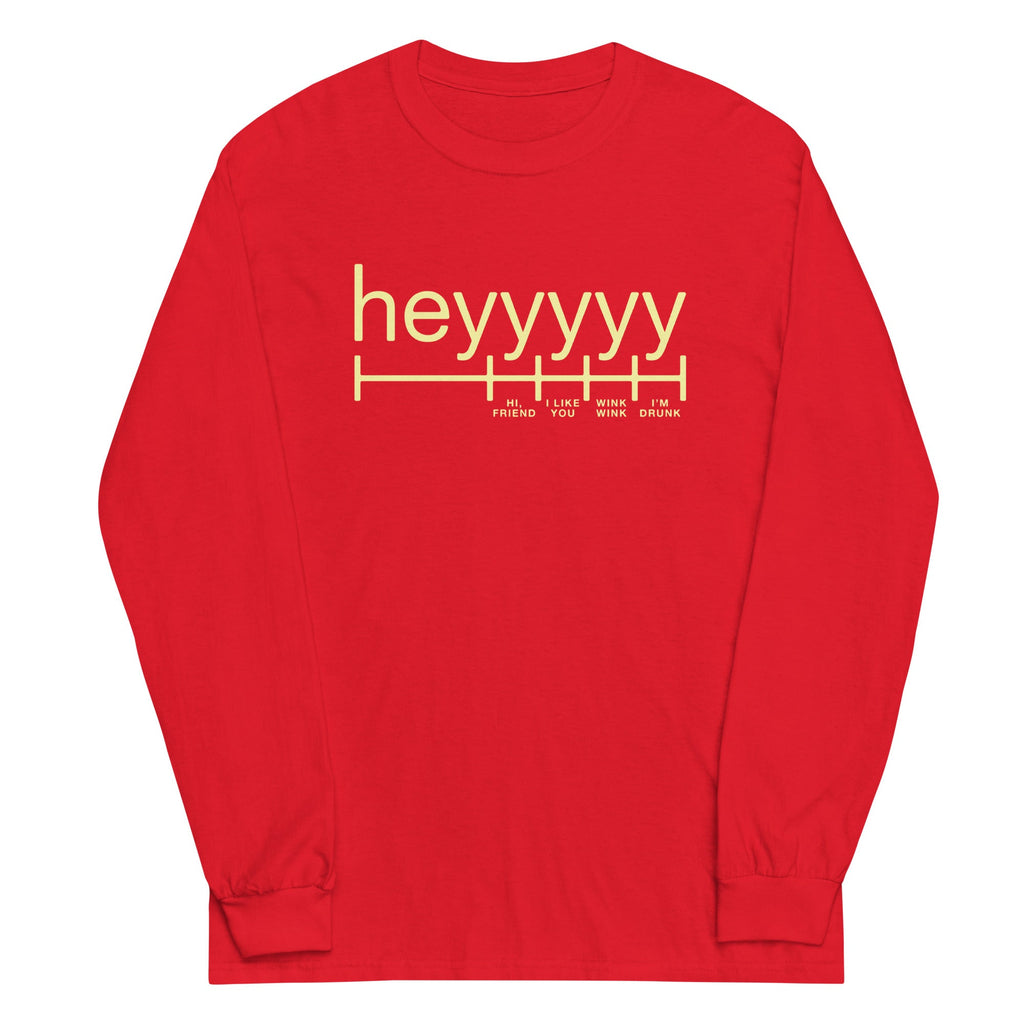 Heyyyyy Unisex Long Sleeve Tee product image 5