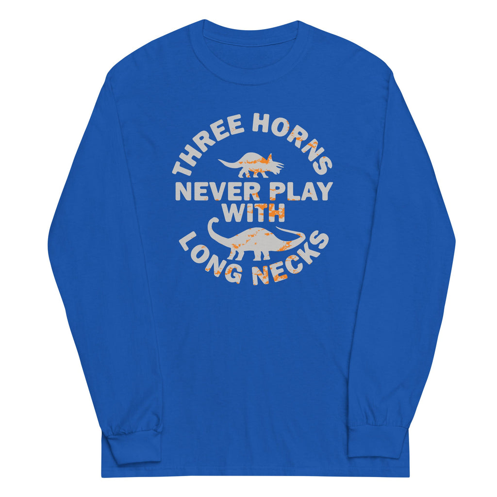 Three Horns Never Play With Long Necks Unisex Sleeve Tee product image 5