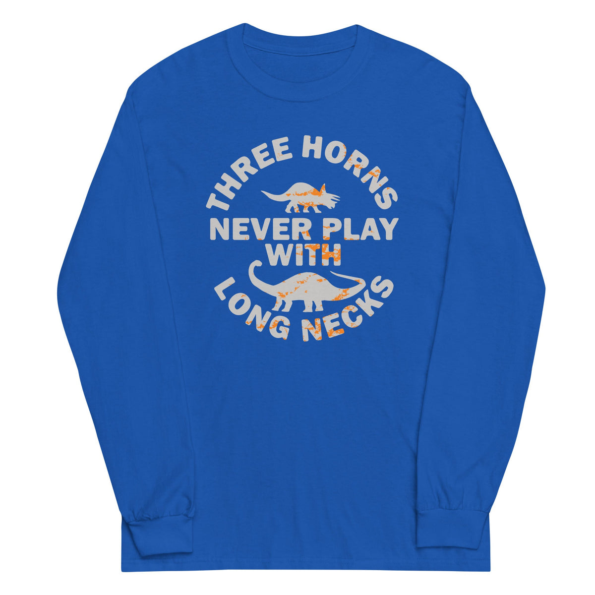 Three Horns Never Play With Long Necks Unisex Sleeve Tee product image 5