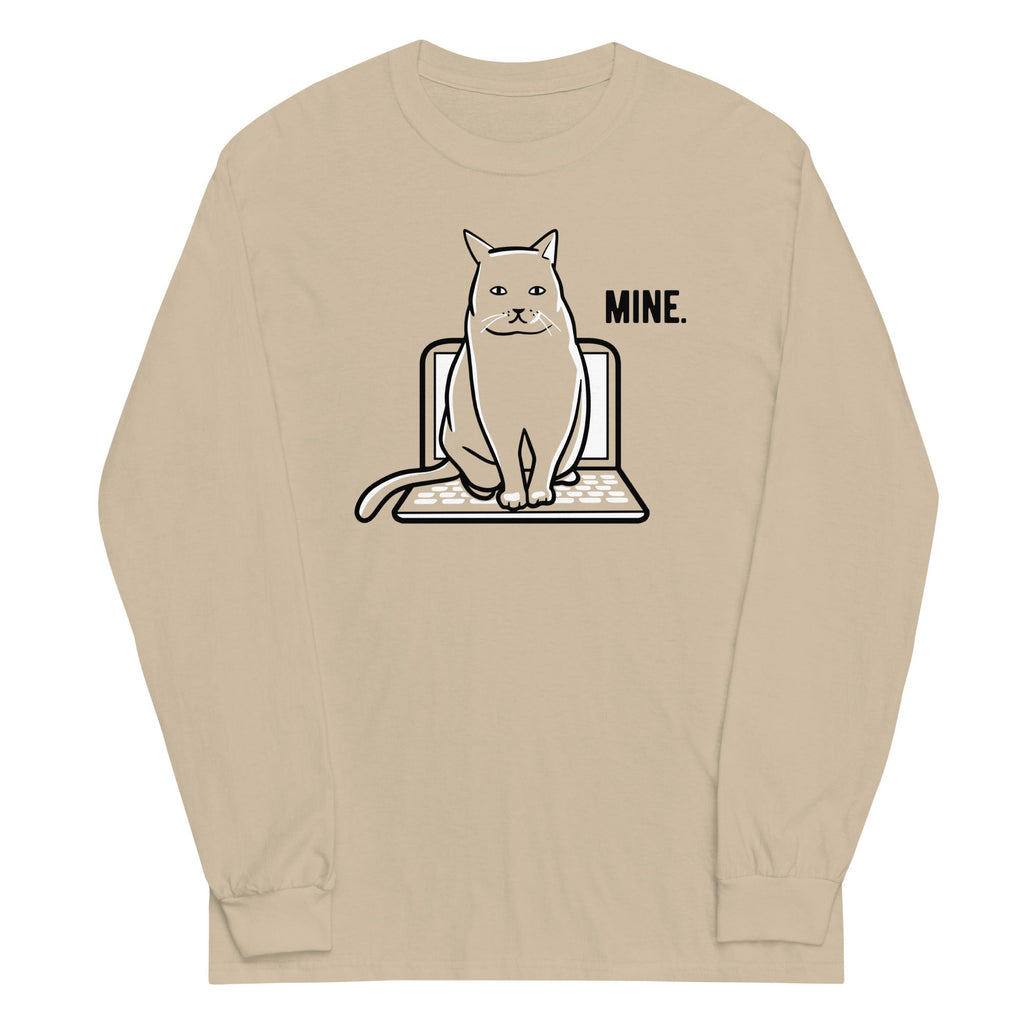 Mine Computer Cat Unisex Long Sleeve Tee product image 3