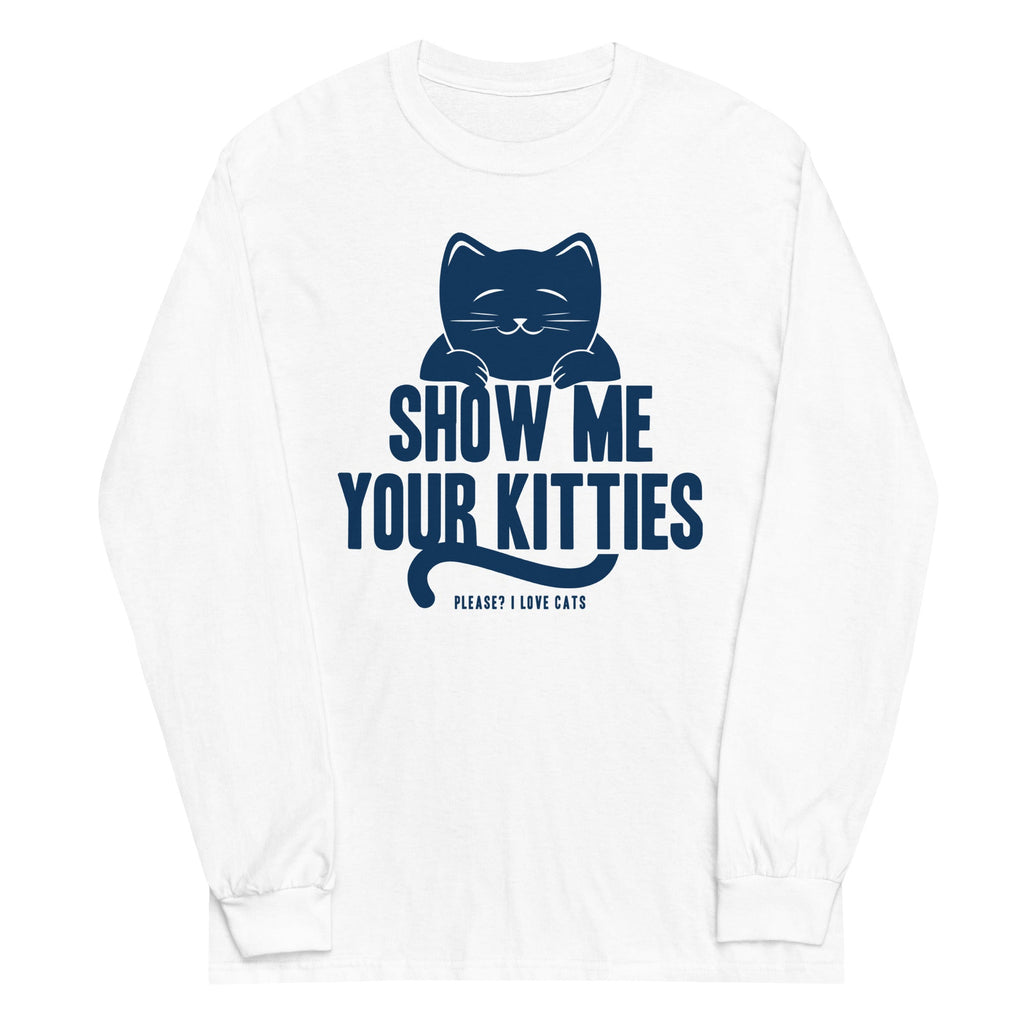Show Me Your Kitties Unisex Long Sleeve Tee product image 5