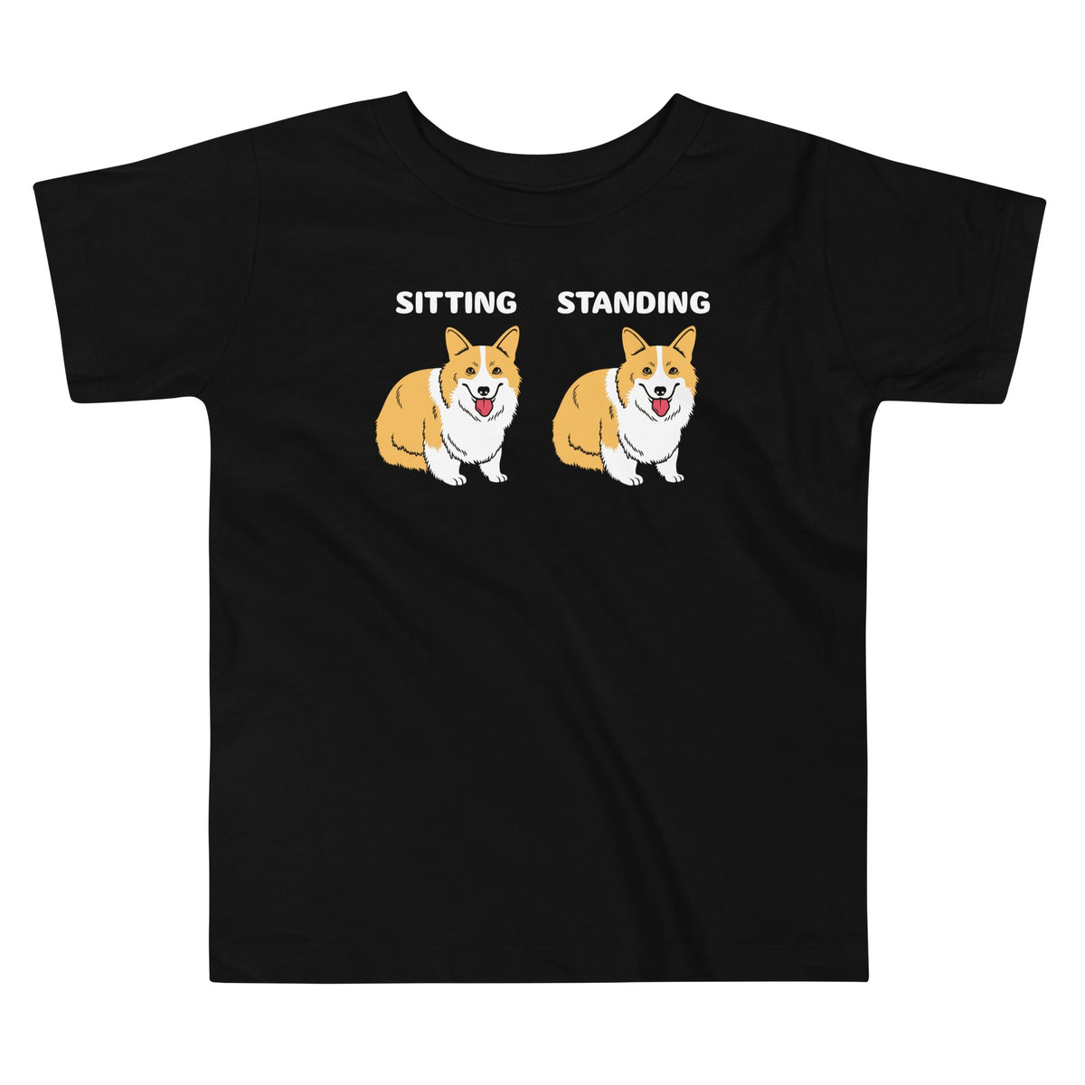 Corgi Sitting And Standing Kid's Toddler Tee product image 1