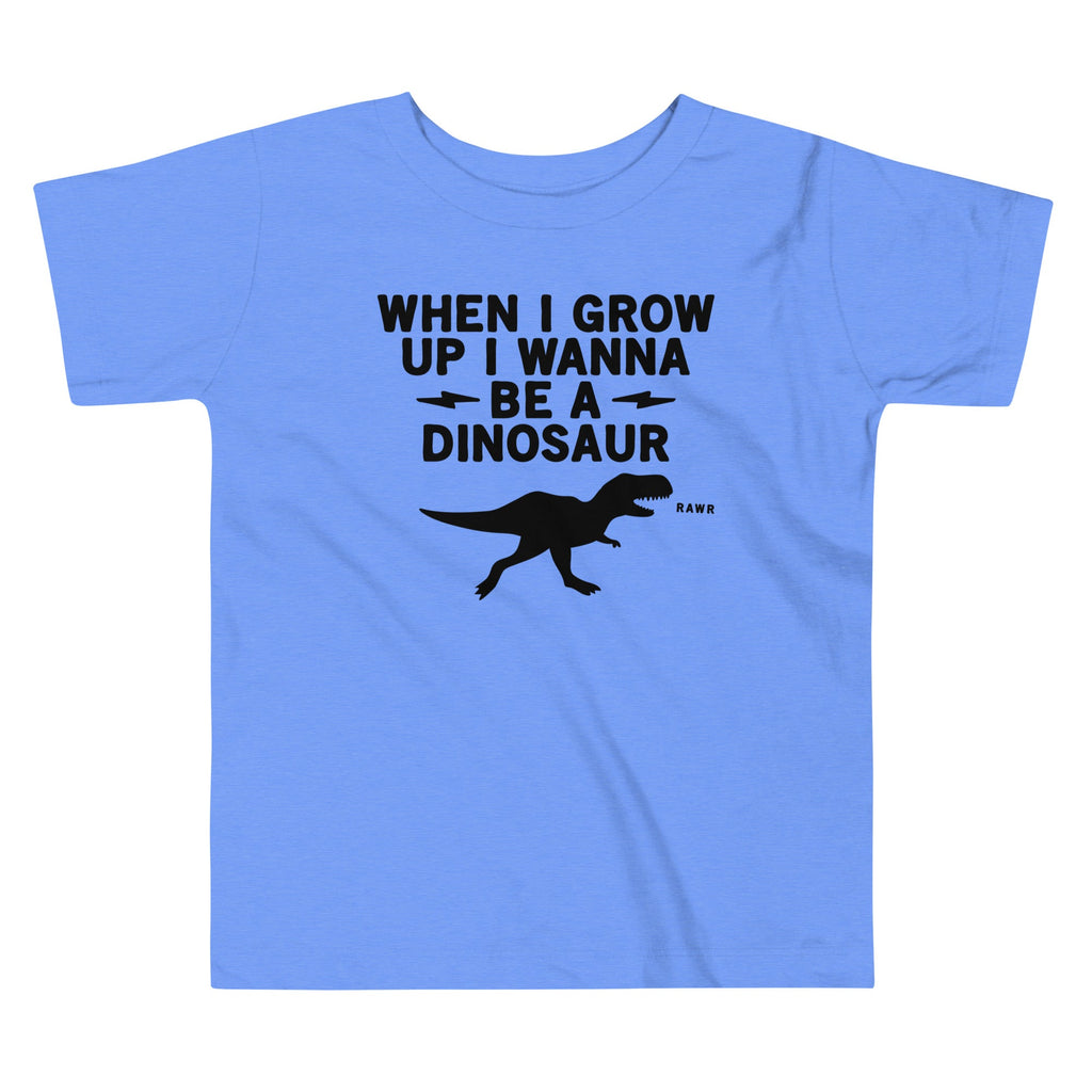 When I Grow Up I Wanna Be A Dinosaur Kid's Toddler Tee product image 1