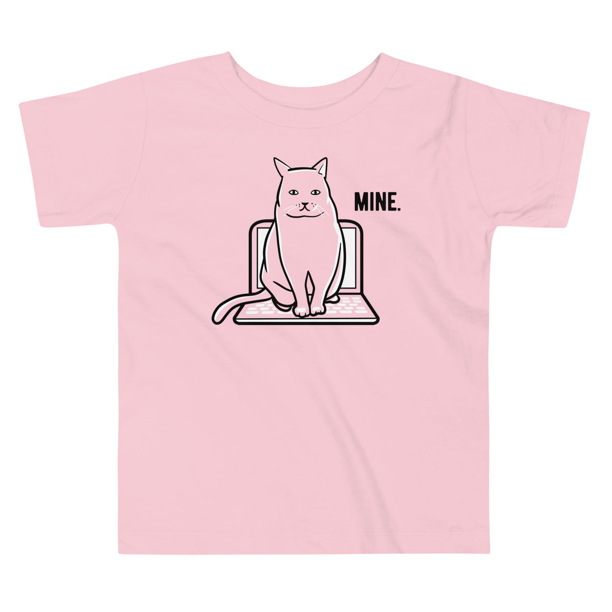 Mine Computer Cat Kid's Toddler Tee product image 2