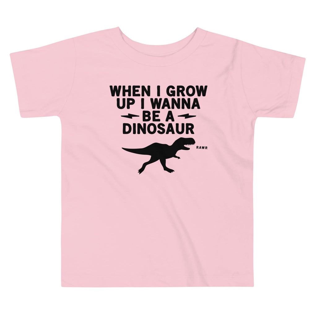 When I Grow Up I Wanna Be A Dinosaur Kid's Toddler Tee product image 2