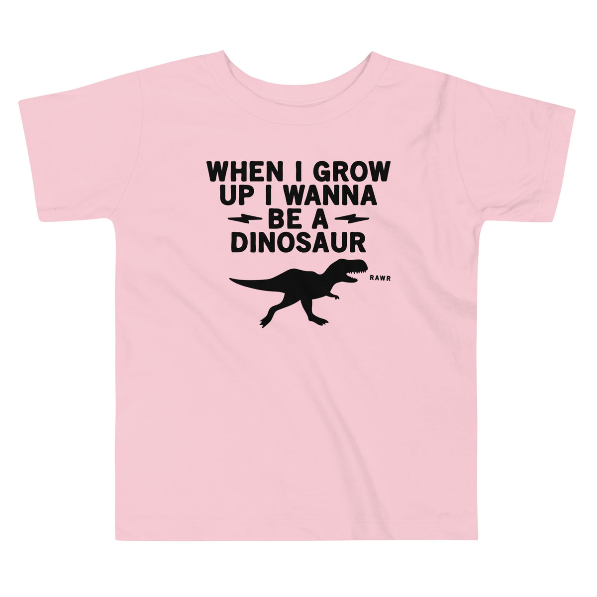 When I Grow Up I Wanna Be A Dinosaur Kid's Toddler Tee product image 2