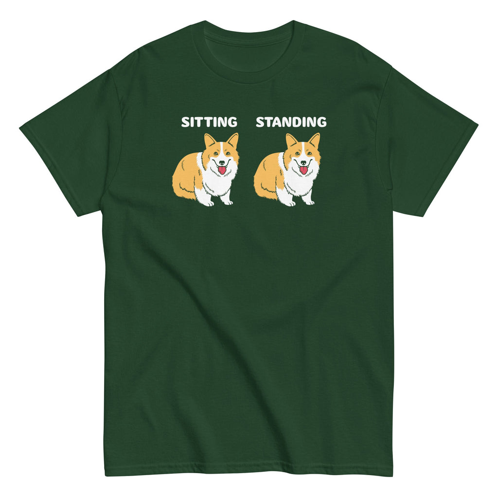 Corgi Sitting And Standing Men's Classic Tee product image 6