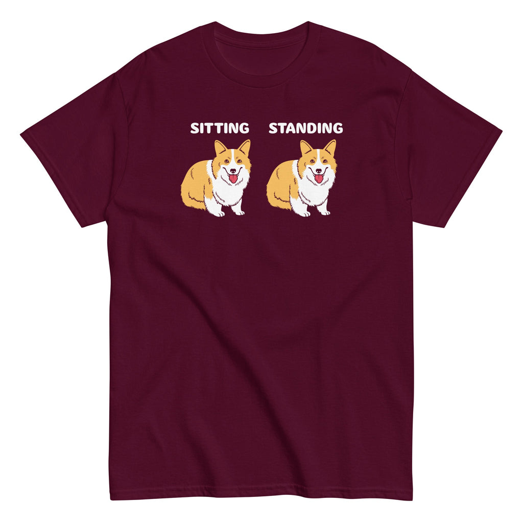 Corgi Sitting And Standing Men's Classic Tee product image 5