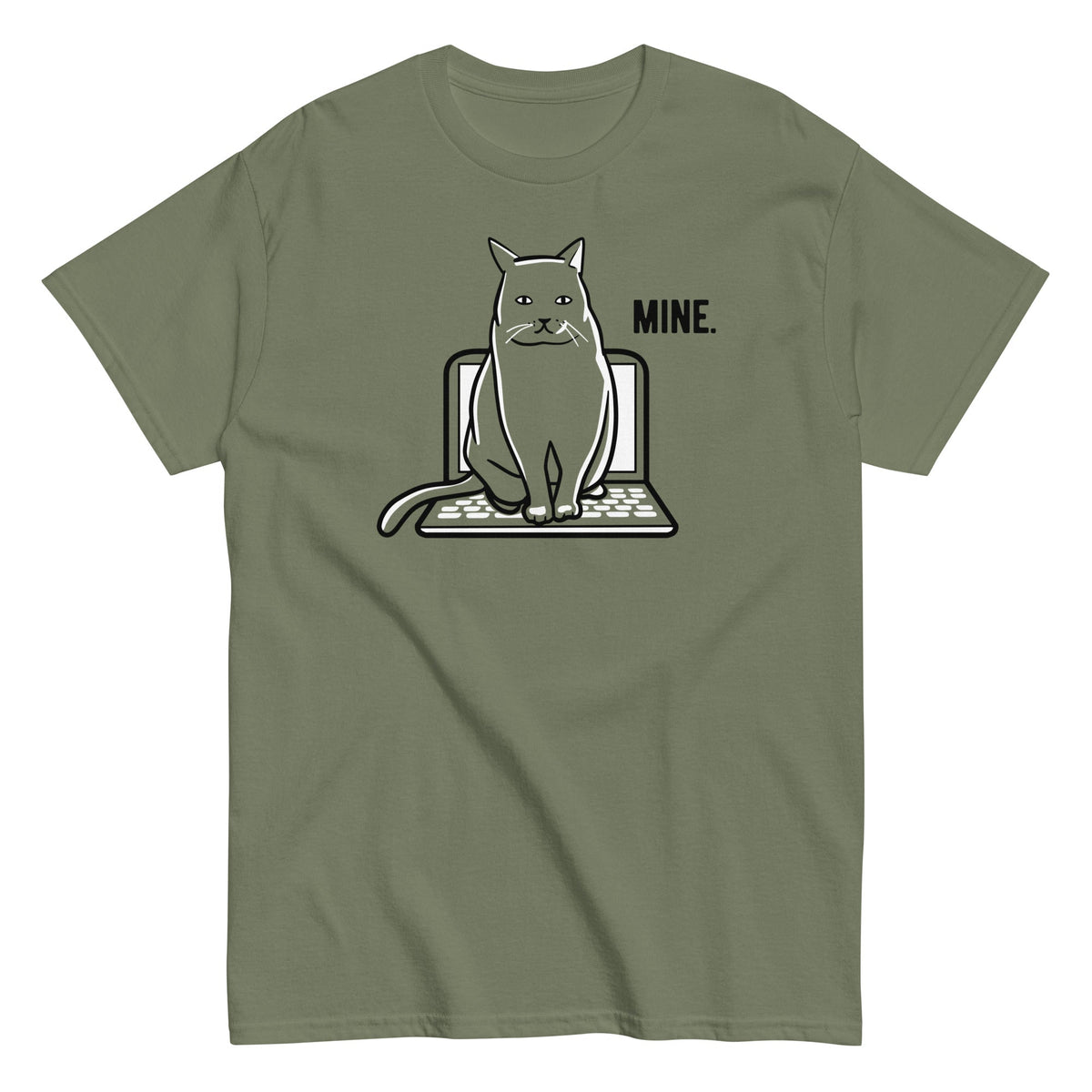 Mine Computer Cat Men's Classic Tee product image 4