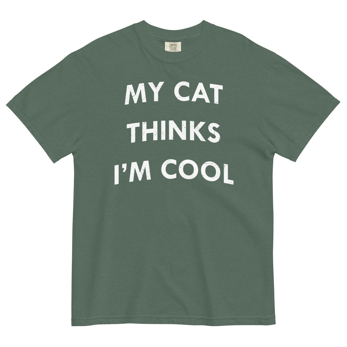 My Cat Thinks I'm Cool Men's Relaxed Fit Tee product image 2
