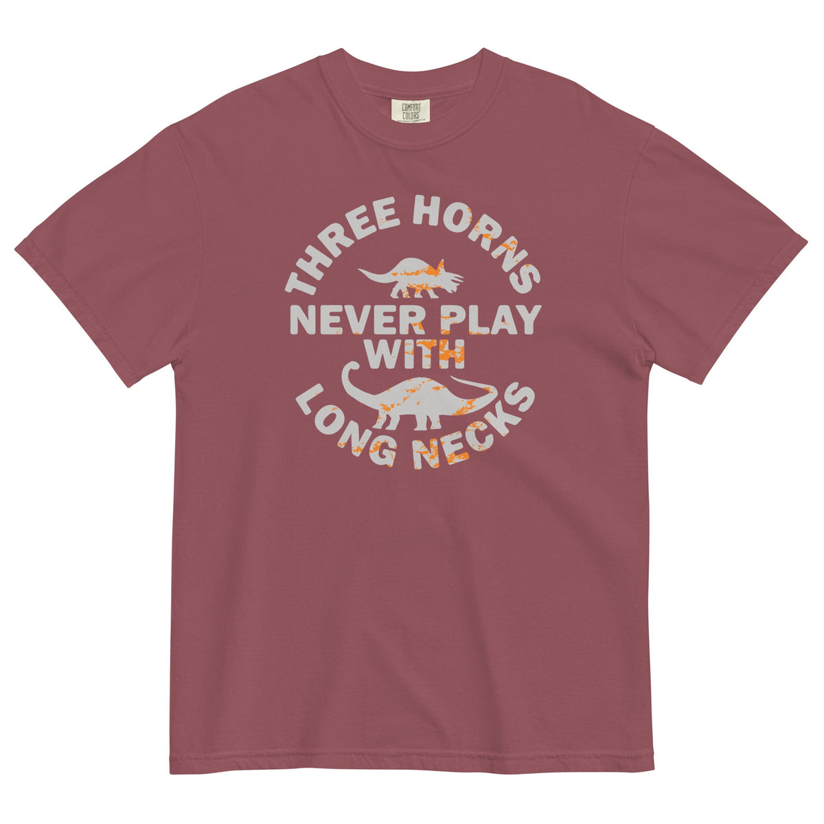 Three Horns Never Play With Long Necks Men's Relaxed Fit Tee product image 4