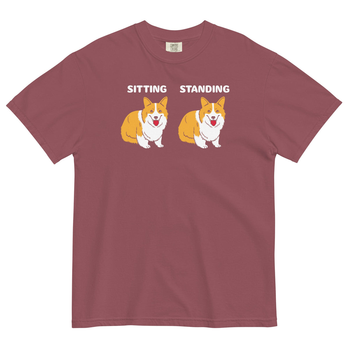 Corgi Sitting And Standing Men's Relaxed Fit Tee product image 3
