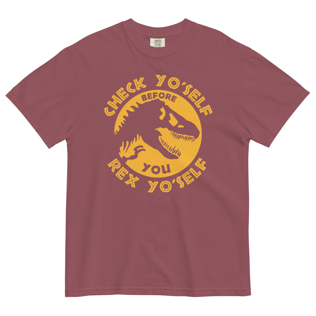 Check Yo'Self Before You Rex Men's Relaxed Fit Tee product image 3