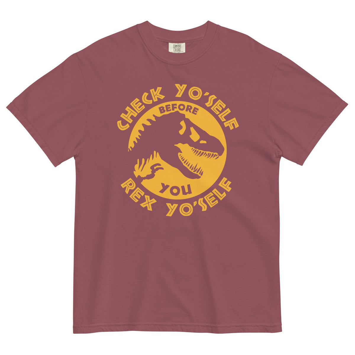 Check Yo'Self Before You Rex Men's Relaxed Fit Tee product image 3