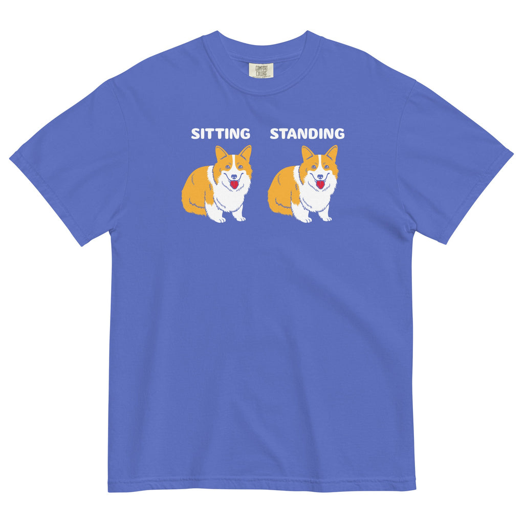 Corgi Sitting And Standing Men's Relaxed Fit Tee product image 4